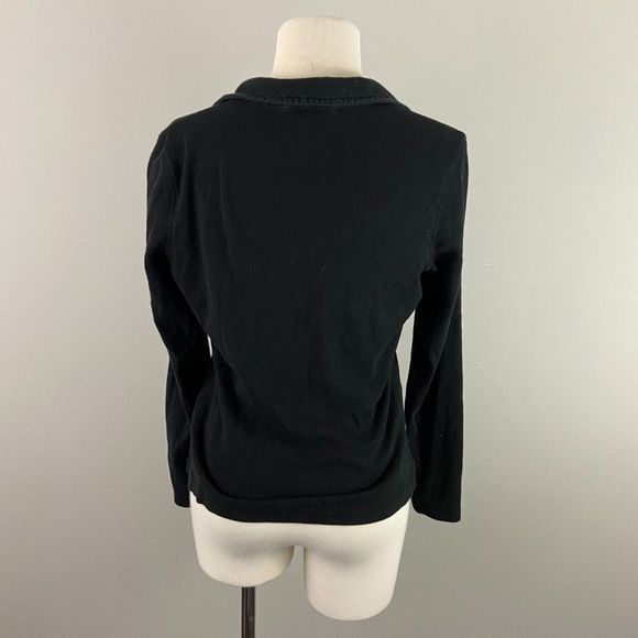 🌿4/$35 🌿JACOB‎ CONNEXION Black Long Sleeve Shirt - Picture 4 of 7